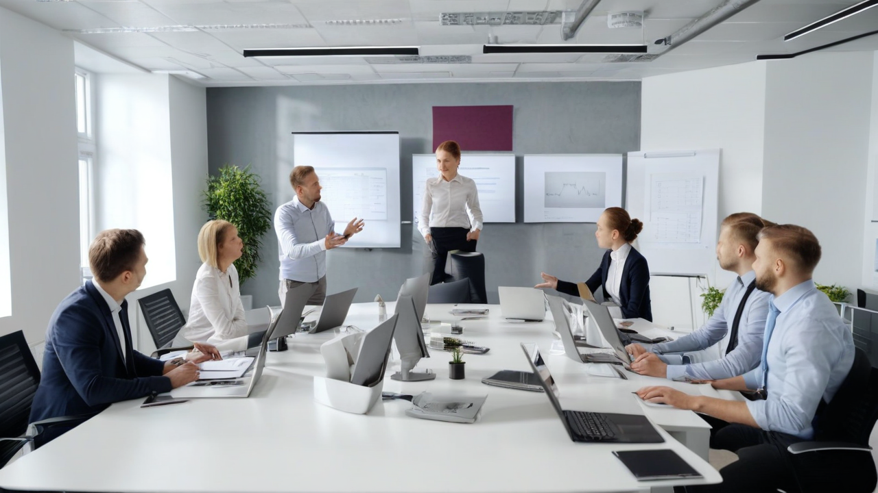 Wdrożenie Odoo ERP w małej firmie - zespół w nowoczesnym biurze